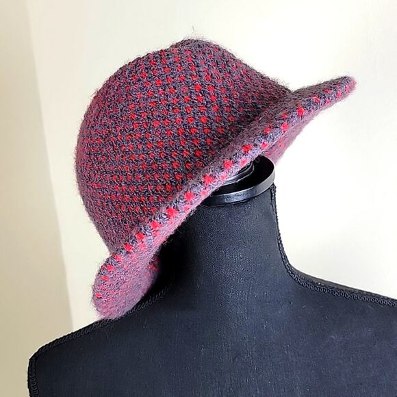 Hansen Wool Knit Ladies Hat Pink Lined Vintage 70s - Picture 6 of 7